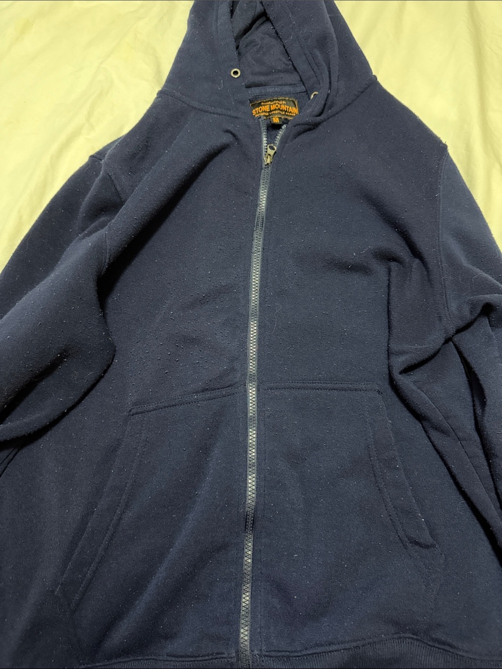 Stone Mountain Accessories Men's Dark Navy Full-Zip Hooded Jacket